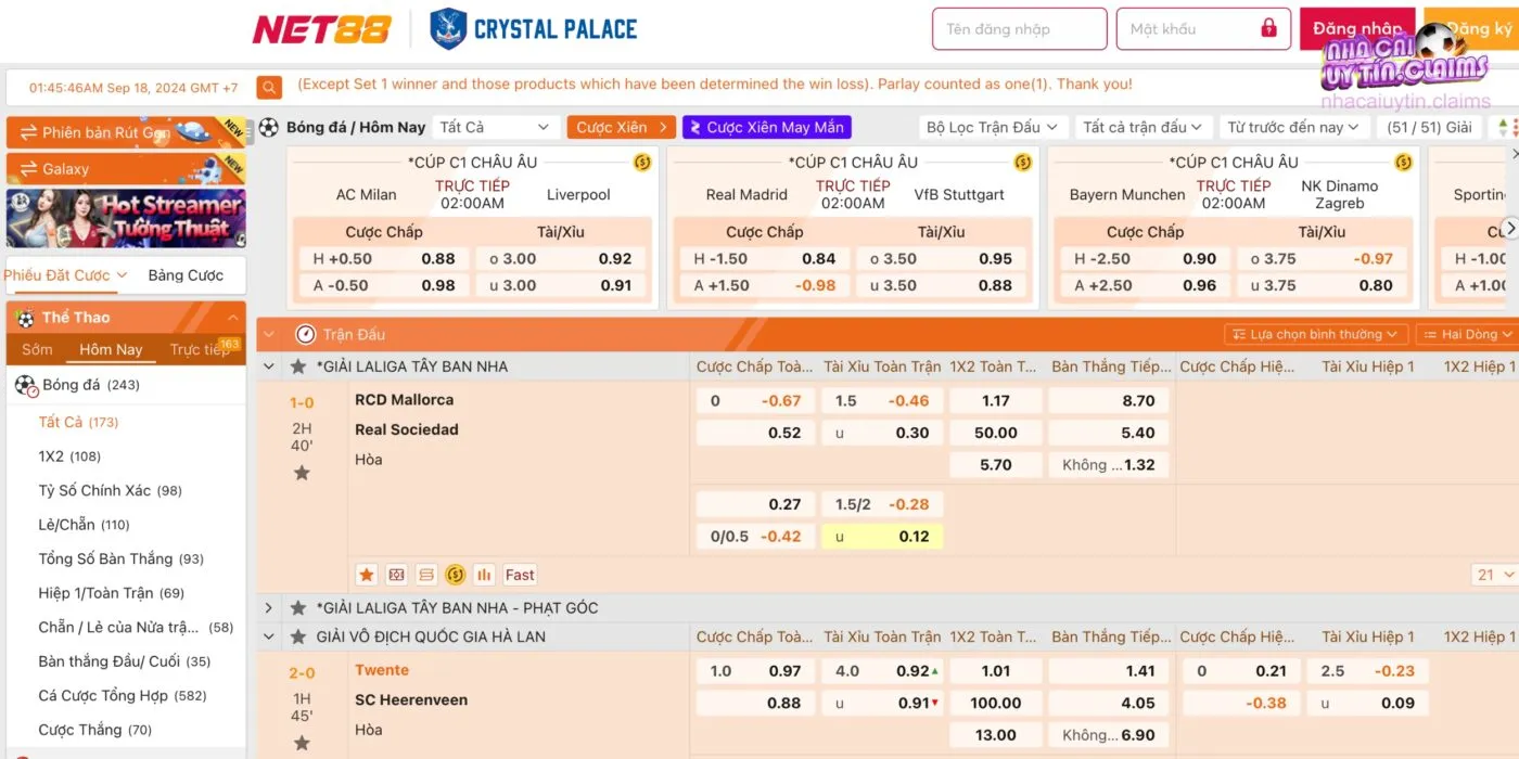 Các loại kèo cược phổ biến tại nhà cái