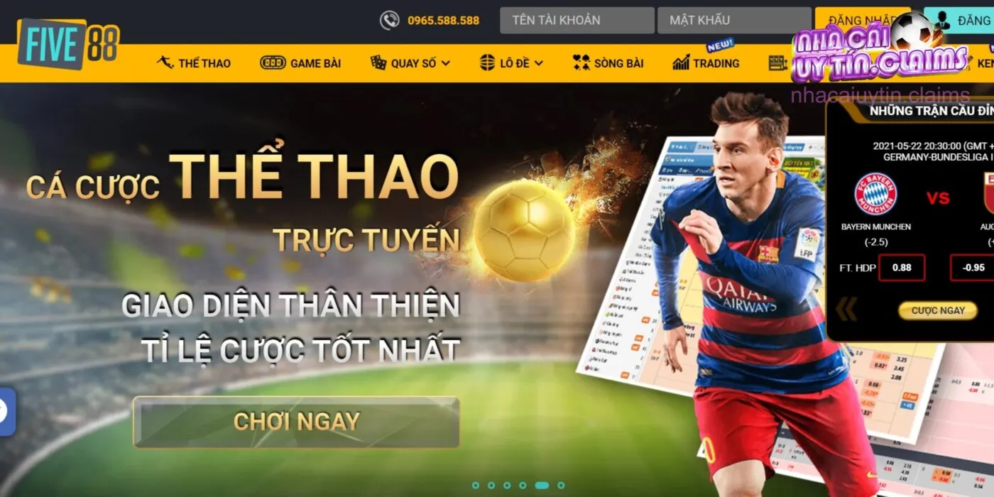 Five88 là nhà cái cá hàng đầu về cá cược bóng đá