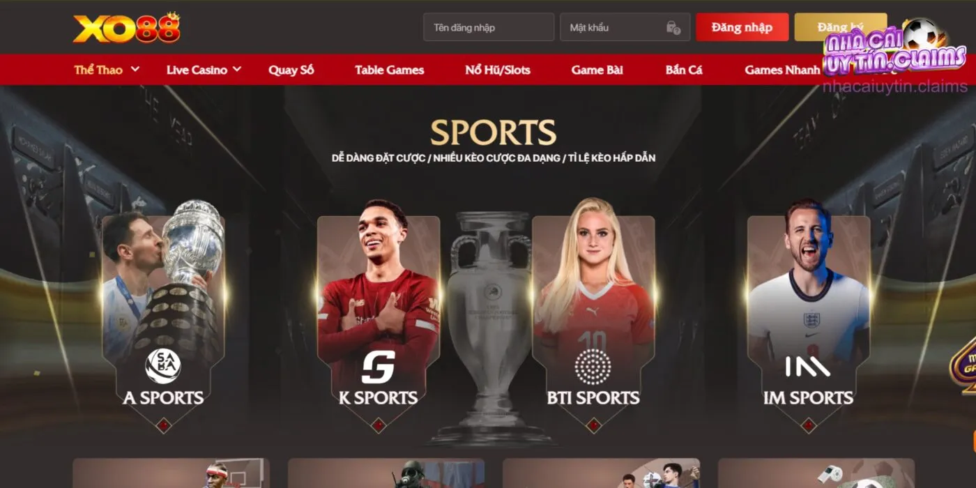 Nhà cái có đa dạng sảnh cược thể thao trực tuyến cho game thủ