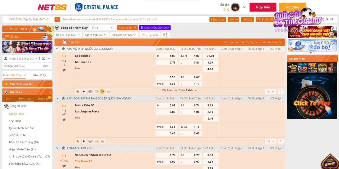Tìm Hiểu Về Kèo Nhà Cái NET88
