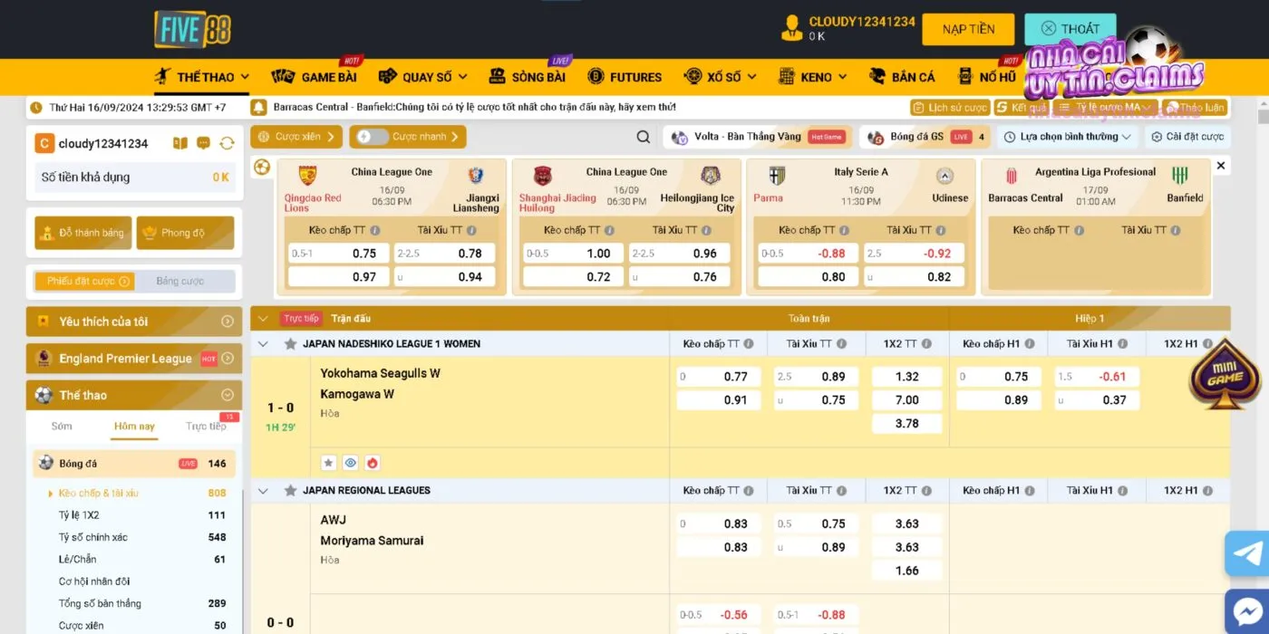 Trang Cá Cược Uy Tín Số 1 - FIVE88